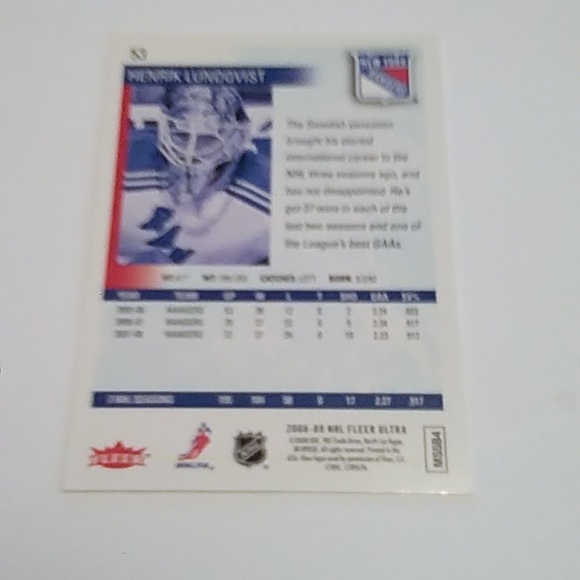 Henrik Lundqvist hockey cards / New York Rangers/ Hall of Fame 2023 / Goaltender - Picture 3 of 7